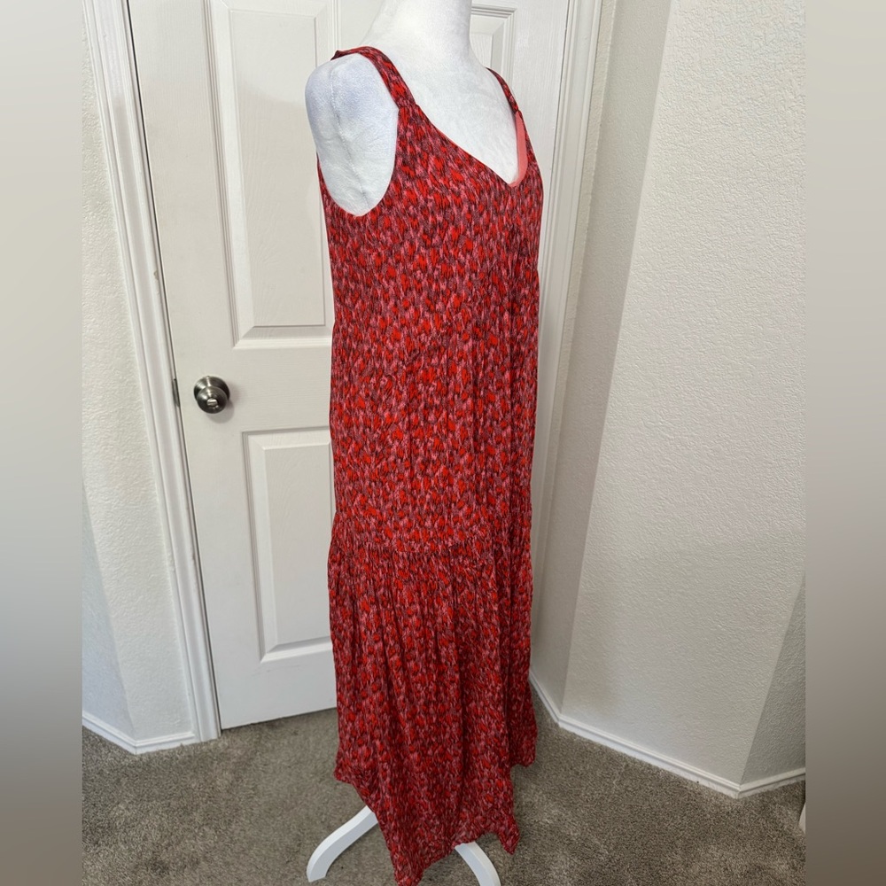 Joie Casual Cotton Red Pink Design Dress Size XS - Picture 2 of 11